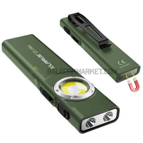 Klarus E5 Ultra 850 Lümen El Feneri (Yeşil)