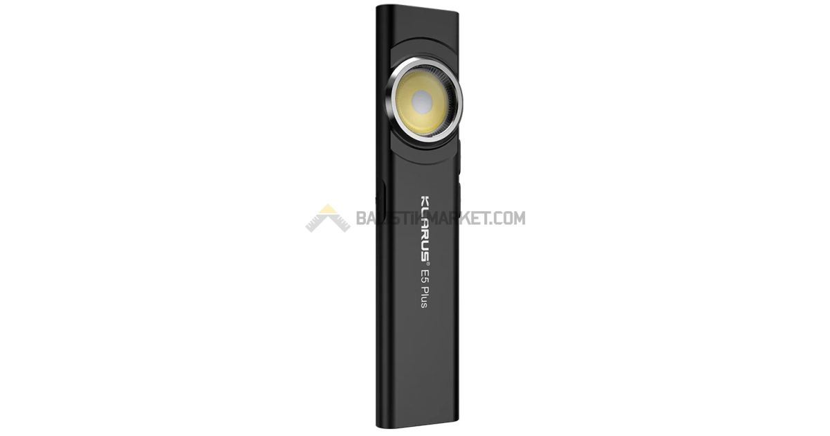 Klarus E5 Plus Ultra Slim Triple-Lights 650 Lümen El Feneri (Siyah)