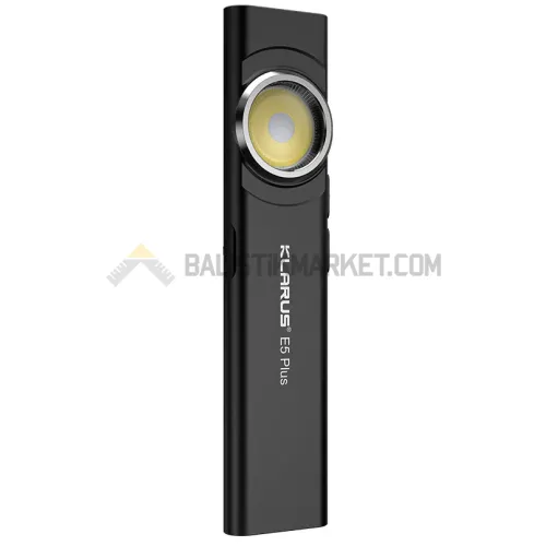 Klarus E5 Plus Ultra Slim Triple-Lights 650 Lümen El Feneri (Siyah)