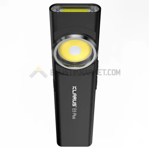 Klarus E5 Plus Ultra Slim Triple-Lights 650 Lümen El Feneri (Siyah)