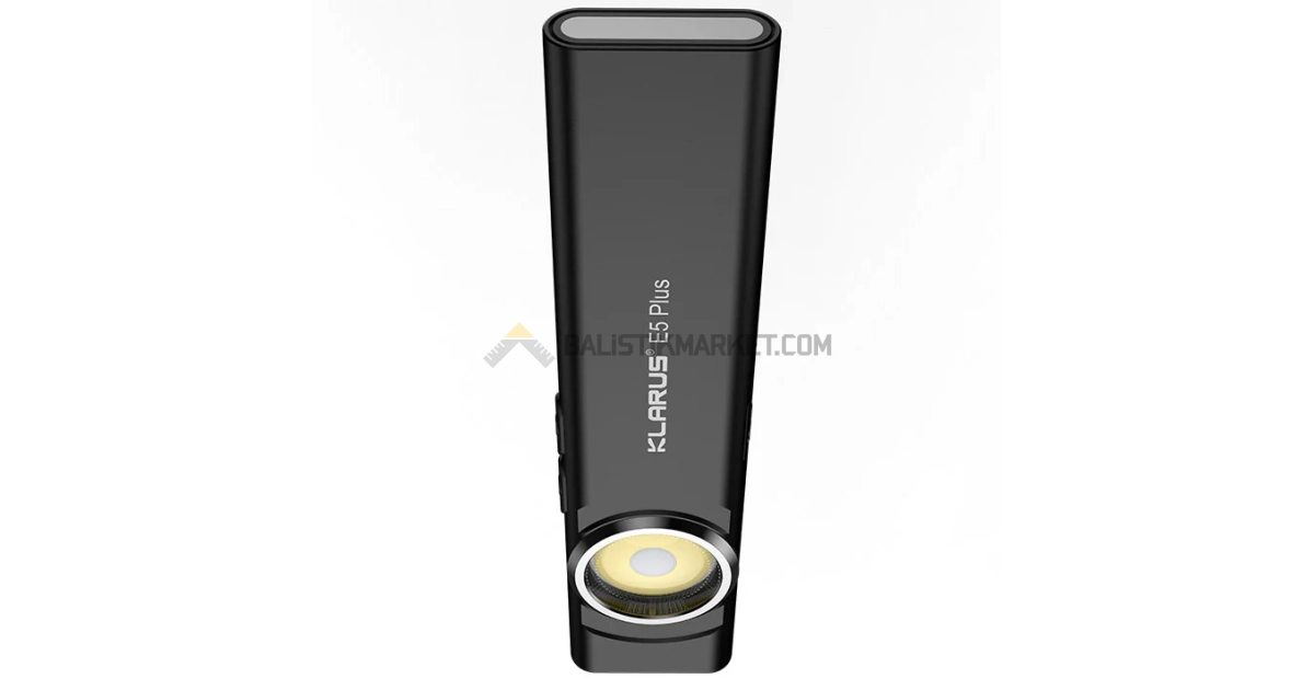 Klarus E5 Plus Ultra Slim Triple-Lights 650 Lümen El Feneri (Siyah)