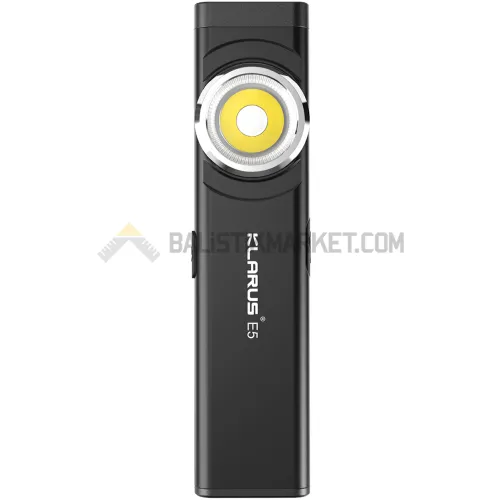 Klarus E5 Plus Ultra Slim Triple-Lights 650 Lümen El Feneri (Siyah)