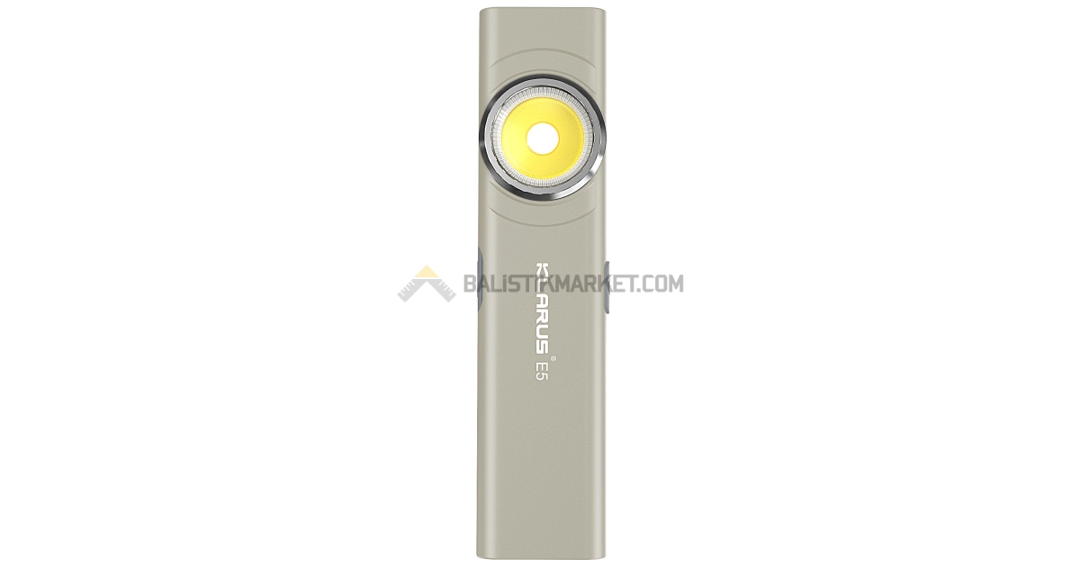 Klarus E5 Plus Ultra Slim Triple-Lights 650 Lümen El Feneri (Gri)