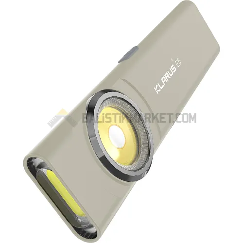 Klarus E5 Plus Ultra Slim Triple-Lights 650 Lümen El Feneri (Gri)