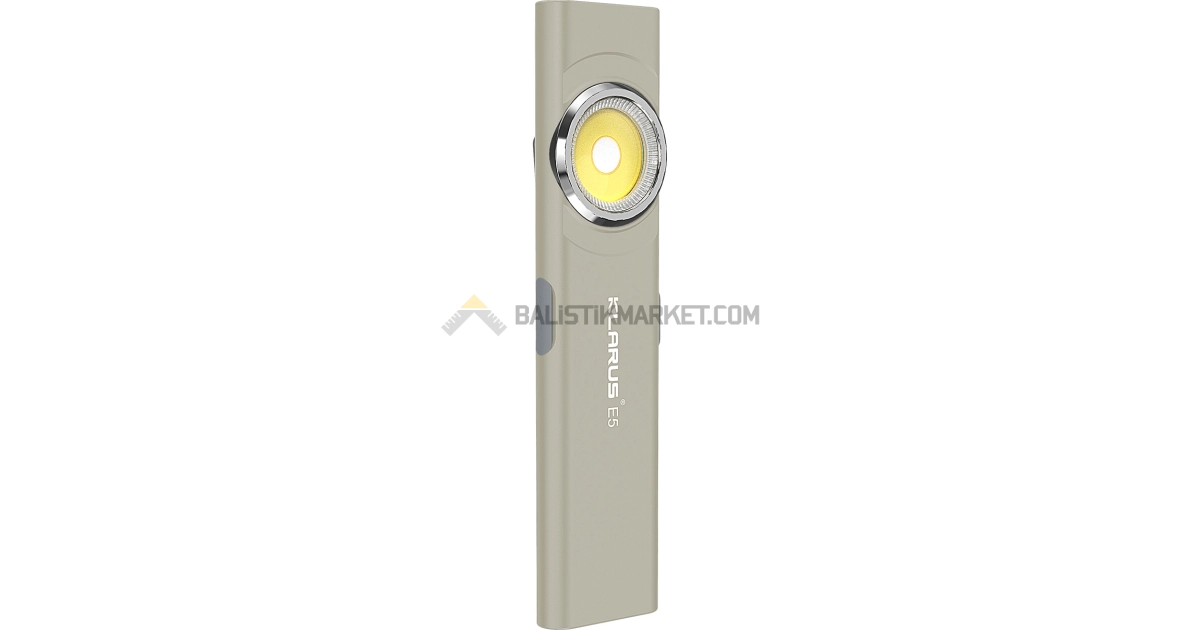 Klarus E5 Plus Ultra Slim Triple-Lights 650 Lümen El Feneri (Gri)