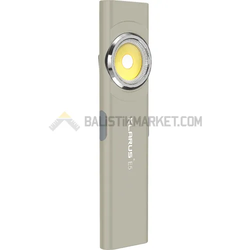 Klarus E5 Plus Ultra Slim Triple-Lights 650 Lümen El Feneri (Gri)