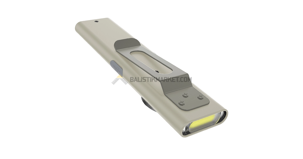 Klarus E5 Plus Ultra Slim Triple-Lights 650 Lümen El Feneri (Gri)