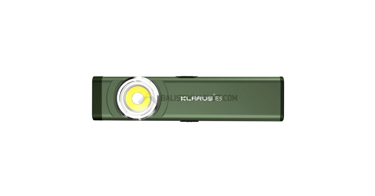 Klarus E5 Plus Ultra Slim Triple-Lights 650 Lümen El Feneri (Yeşil)