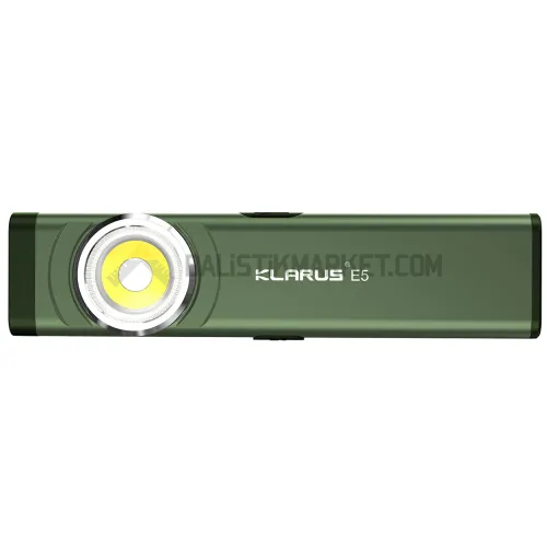 Klarus E5 Plus Ultra Slim Triple-Lights 650 Lümen El Feneri (Yeşil)