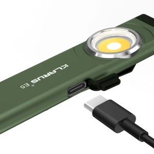 Klarus E5 Plus Ultra Slim Triple-Lights 650 Lümen El Feneri (Yeşil)