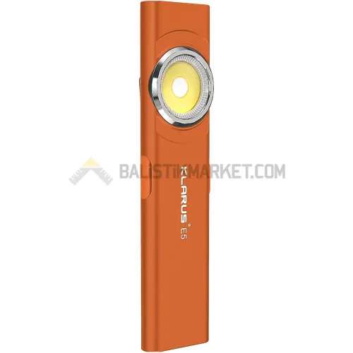 Klarus E5 Plus Ultra Slim Triple-Lights 650 Lümen El Feneri (Turuncu)