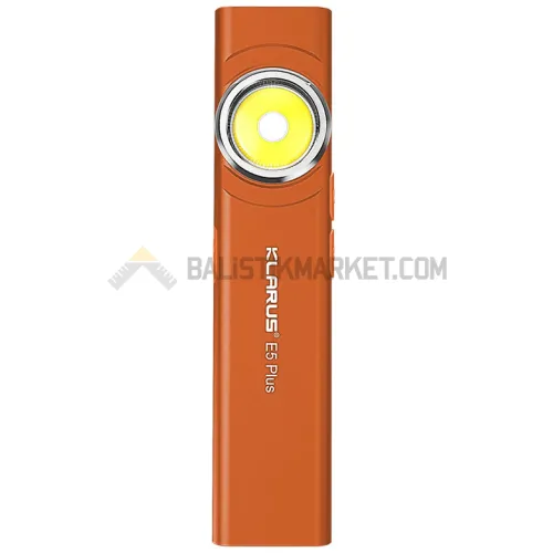 Klarus E5 Plus Ultra Slim Triple-Lights 650 Lümen El Feneri (Turuncu)