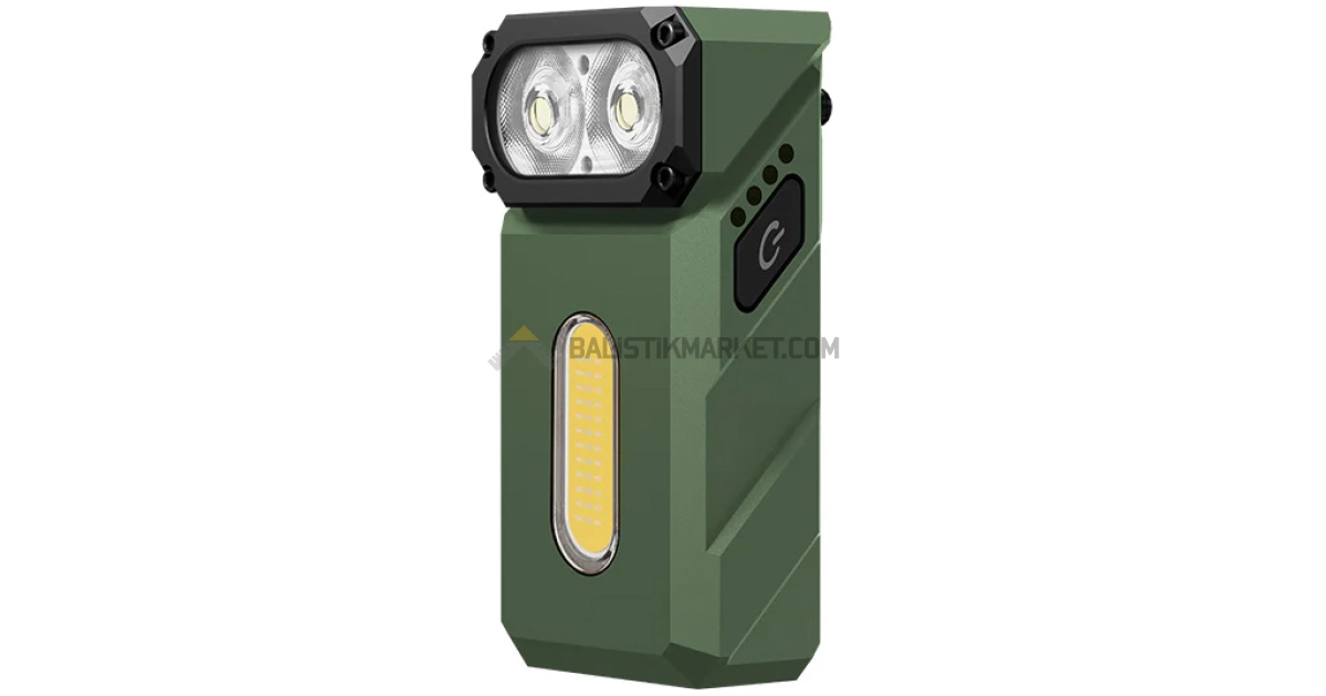 Klarus E8 Triple-Light 1000 Lümen El Feneri (Yeşil)