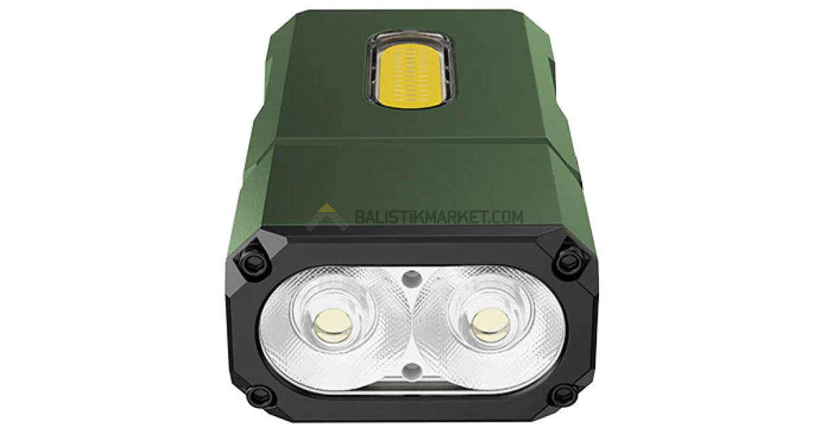 Klarus E8 Triple-Light 1000 Lümen El Feneri (Yeşil)