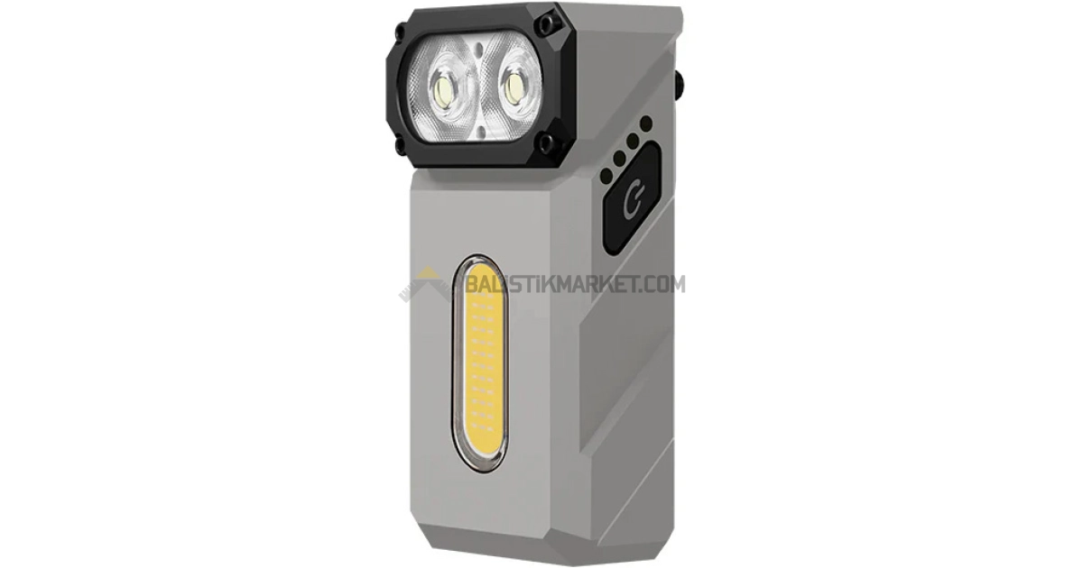 Klarus E8 Triple-Light 1000 Lümen El Feneri (Gri)