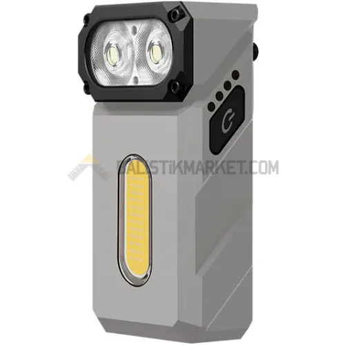 Klarus E8 Triple-Light 1000 Lümen El Feneri (Gri)