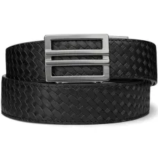 Kore 1.5" Deri X1 Hasır Silah Kemeri (Siyah)