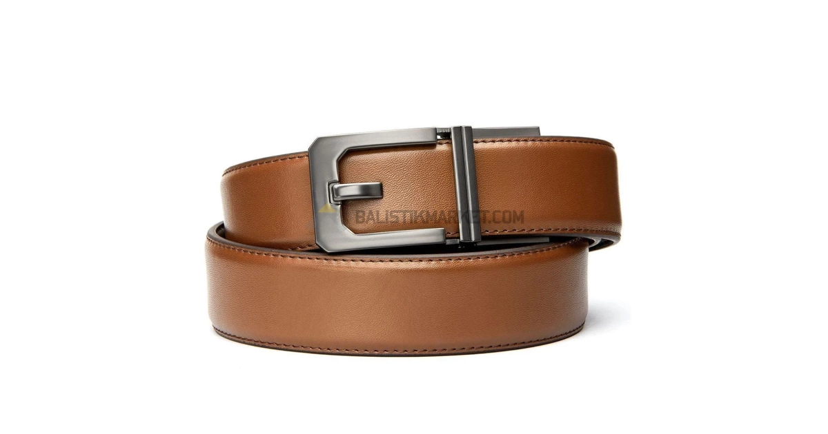 Kore 1.5'' Deri X3 Silah Kemeri (Açık Kahverengi)