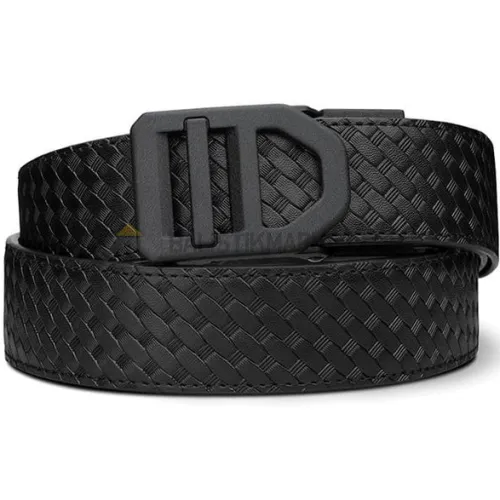 Kore 1.5" Deri X5 Hasır Silah Kemeri (Siyah)