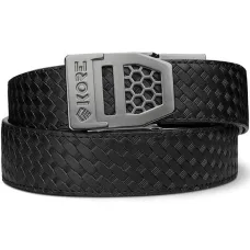 Kore 1.5" Deri X6G Hasır Silah Kemeri (Siyah)