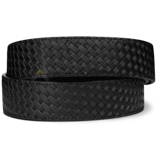 Kore 1.5" Deri X6G Hasır Silah Kemeri (Siyah)