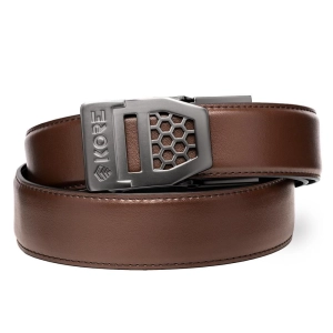 Kore 1.5'' Deri X6 XL Gunmetal Silah Kemeri (Kahverengi)