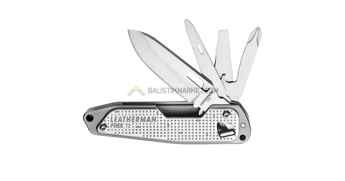 Leatherman Free T2 Çok Amaçlı Çakı (Metalik)