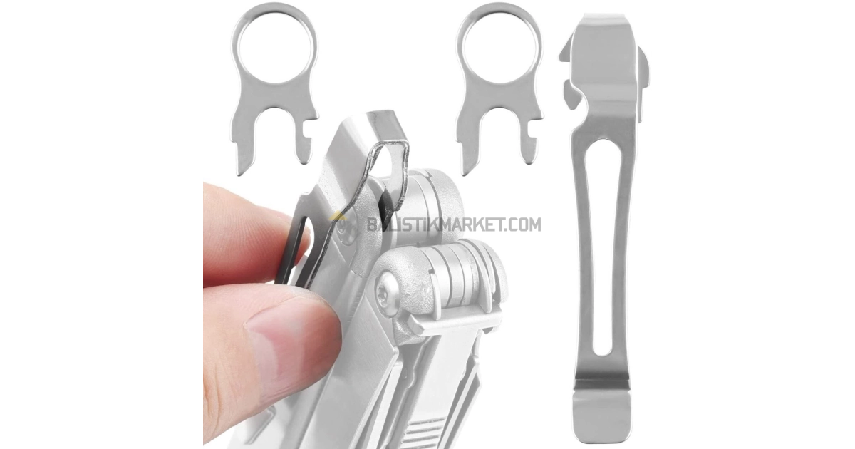 Leatherman Çıkarılabilir Cep Klipsi Ve Kordon Halkası (Metalik)