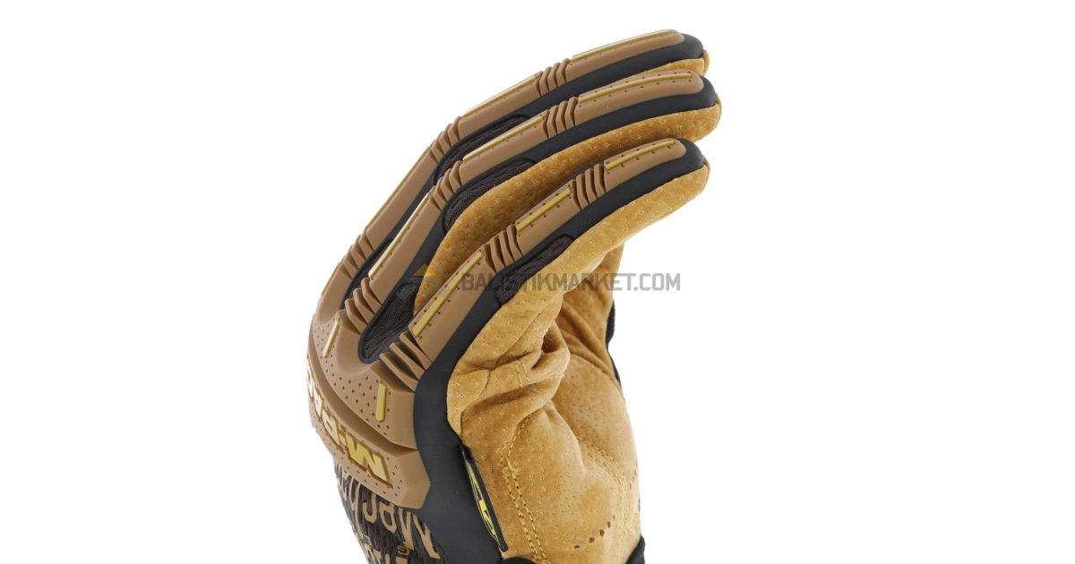 Mechanix Wear Leather M-Pact Deri Eldiven (Kahverengi)