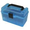 MTM Case-Gard H-50 RM Deluxe, 50 Kapasiteli Fişek Kutusu (Saydam Mavi)
