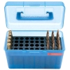 MTM Case-Gard H-50 RM Deluxe, 50 Kapasiteli Fişek Kutusu (Saydam Mavi)