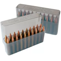 MTM Case-Gard J-20-L Kayar Kapaklı, 20 Kapasiteli Fişek Kutusu (Clear Smoke)