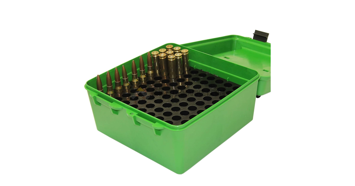 MTM Case-Gard R-100 Deluxe, 100 Kapasiteli Fişek Kutusu (Yeşil)