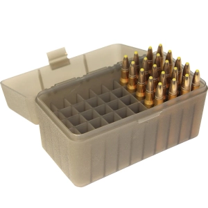 MTM Case-Gard R-50 RL, 50 Kapasiteli Fişek Kutusu (Clear Smoke) 