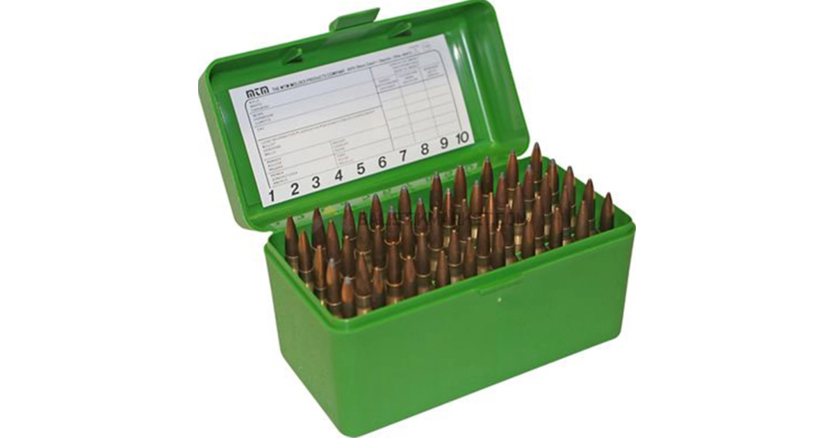 MTM Case-Gard R-50 RLLD, 50 Kapasiteli Fişek Kutusu (Yeşil)