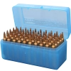 MTM Case-Gard R-50 RLLD, 50 Kapasiteli Fişek Kutusu (Saydam Mavi)