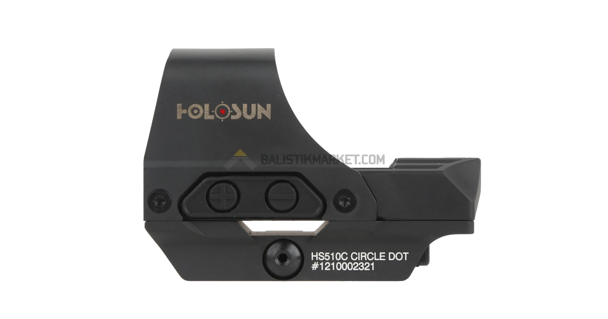 Holosun HS510C Solar Multi-Reticle Open Reflex Sight (2 MOA & 65 MOA Circle)