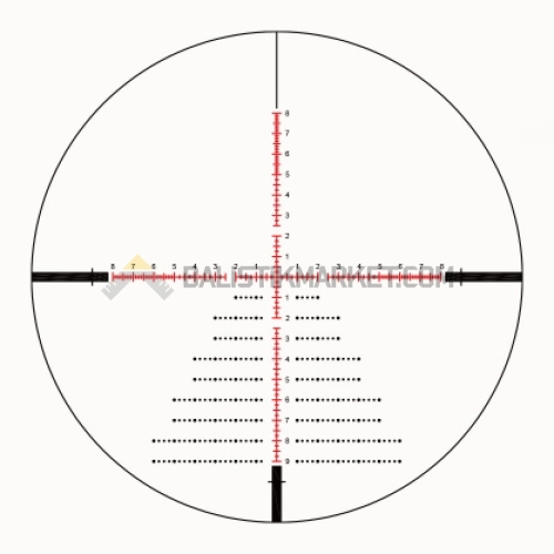 Nutrek Optics Blackiron 6-24x50 SFP IR BDC TREE (MRAD) Tüfek Dürbünü