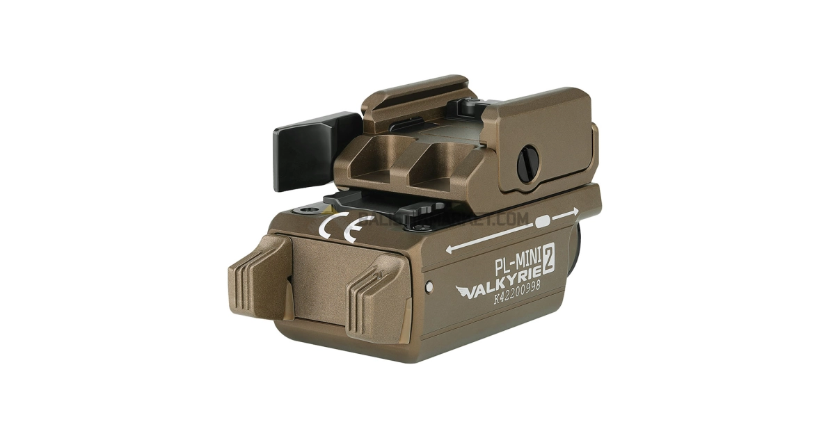 Olight PL-Mini 2 Valkyrie Şarjlı 600 Lümen Taktik Tabanca Feneri (Desert Tan)