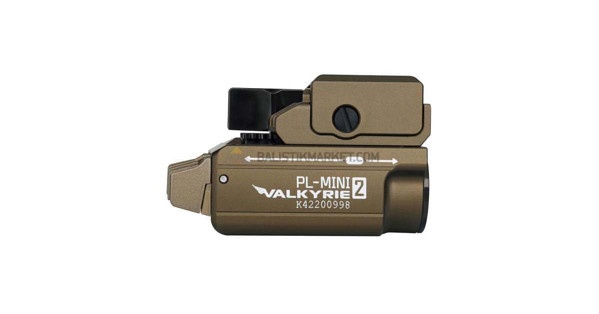 Olight PL-Mini 2 Valkyrie Şarjlı 600 Lümen Taktik Tabanca Feneri (Desert Tan)