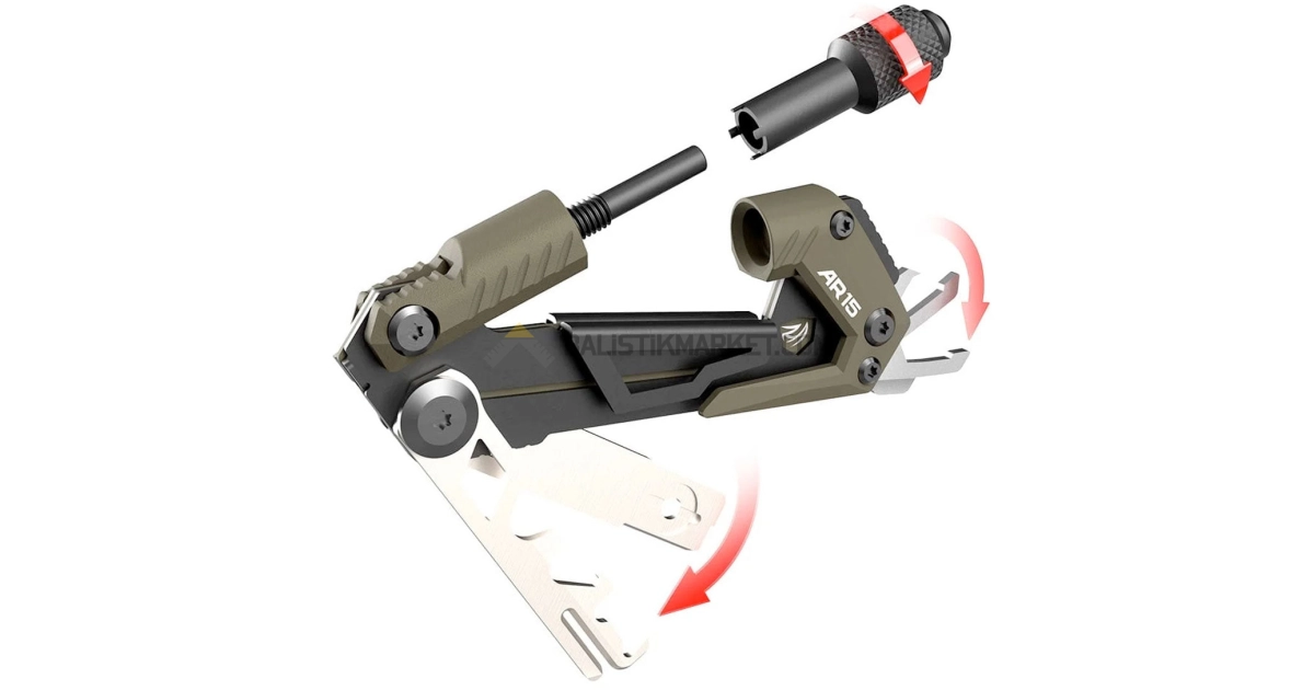 Real Avid Gun Tool Core AR-15 Çok Fonksiyonlu Bakım Aracı