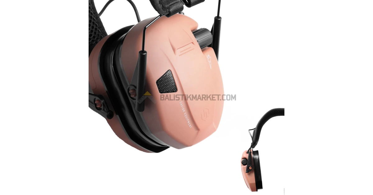 Savior Equipment Apollo Elektronik Atış Kulaklığı (Somon)
