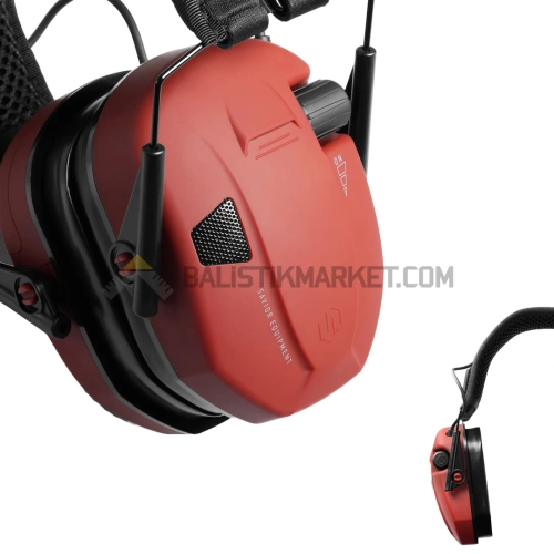 Savior Equipment Apollo Elektronik Atış Kulaklığı (Kırmızı)