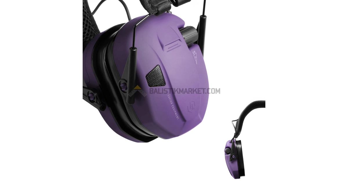 Savior Equipment Apollo Elektronik Atış Kulaklığı (Mor)