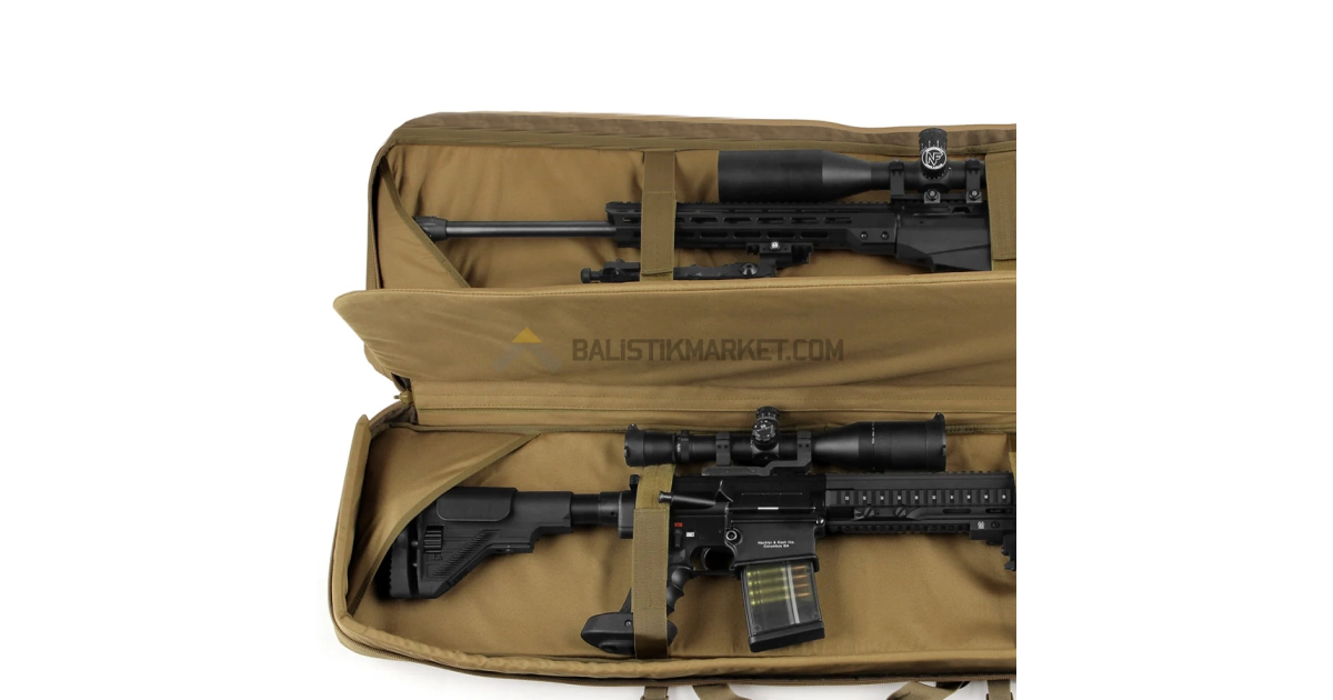 Savior Equipment Urban Warfare Çift Kapasiteli Tüfek Çantası 51" (Tan)