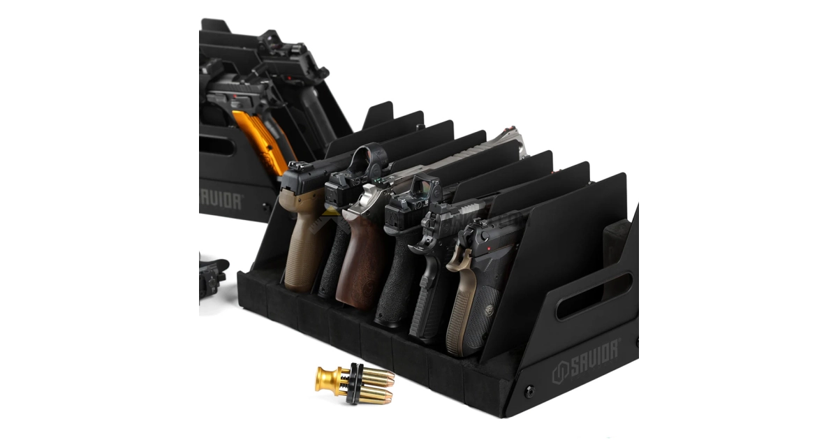 Savior Equipment 4'lü Tabanca Rafı (Siyah)