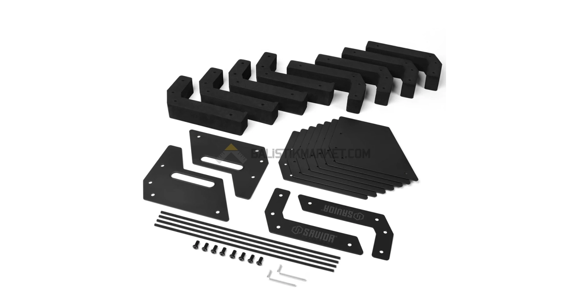 Savior Equipment 4'lü Tabanca Rafı (Siyah)