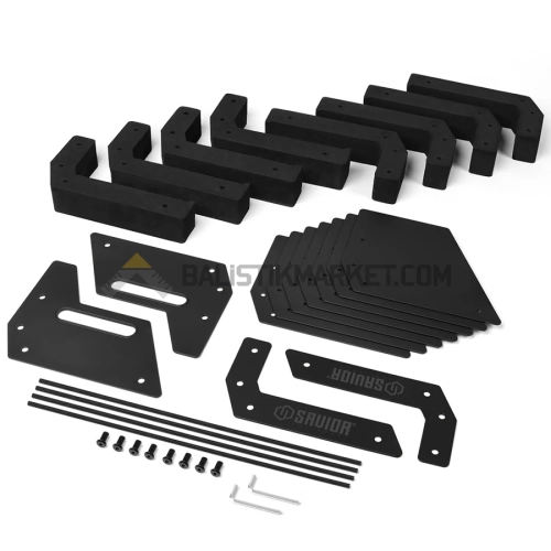 Savior Equipment 4'lü Tabanca Rafı (Siyah)