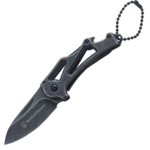 Smith & Wesson Stonewash Drop Point Frame Lock Anahtarlık Çakı