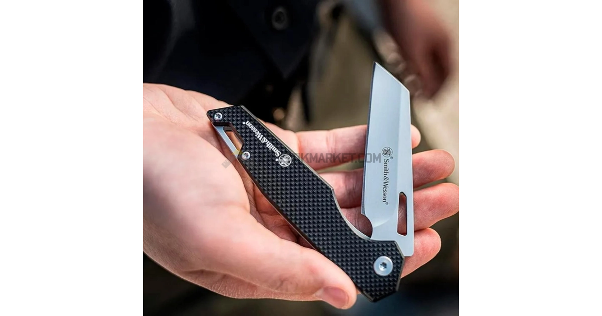 Smith & Wesson Sideburn Satin Wharncliffe Çakı